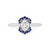 Anillo Santorini "VINTAGE" - Oro 18k blanco - 0.55ct diamante oval