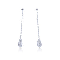 Aretes Pure elegance "DROPS" - Oro 18k blanco