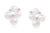 Aretes Mikimoto Colección Classic con perla y diamante en oro blanco 18k