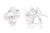 Aretes Mikimoto Colección Classic con perla y diamante en oro blanco 18k