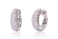 Aretes Mosaico "ROYAL" - Oro 18k blanco - 0.67ct