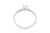 Anillo Promese Ice "MOONLIGHT" - Oro 18k blanco - corte esmeralda