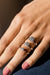 Anillo Promese Cluster "LOVE 4" - Oro 14k blanco - 0.53ct