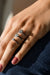 Anillo Promese Cluster "LOVE 4" - Oro 14k blanco - 0.53ct
