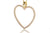 Gargantilla marca Carranza y Carranza con diamantes en forma de corazón en oro amarillo de 18k