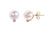 Aretes marca Carranza y Carranza con diamante y perla natural en oro amarillo de 18k