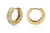 Arracadas marca Breuning con diamantes en oro amarillo de 14k