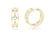 Aretes marca Carranza y Carranza con topacios azules y diamantes en oro amarillo de 18k